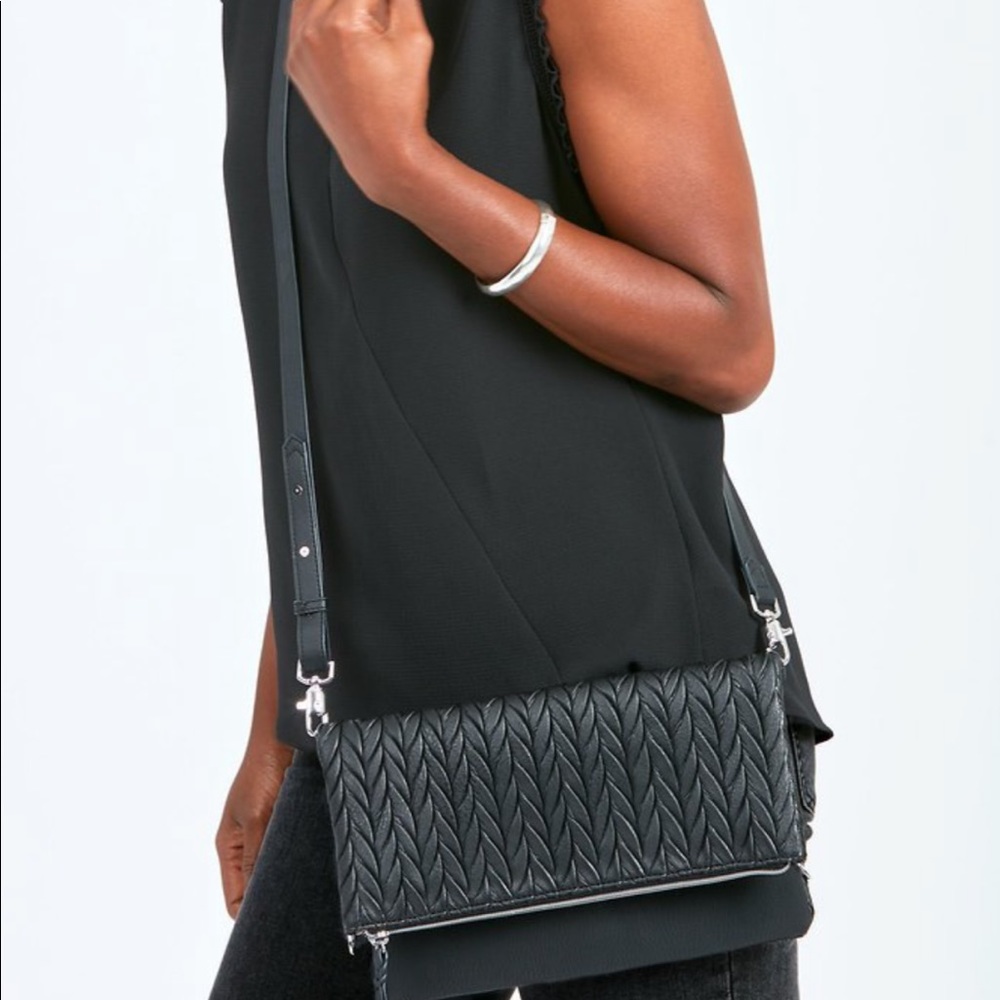 NWT Stella & Dot Waverly crossbody black handbag